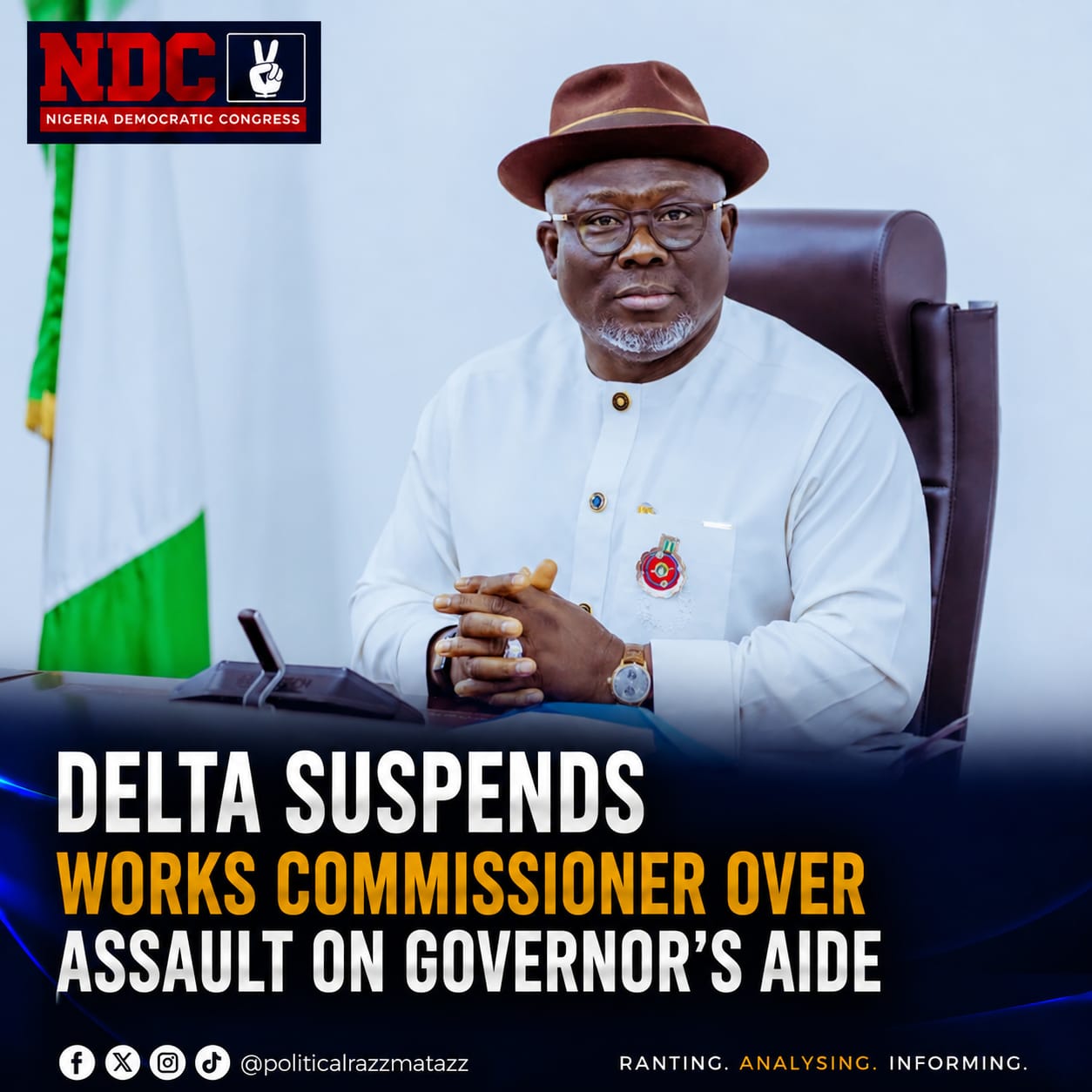 delta-suspends-works-commissioner-reuben-izeze-over-assault-on-governors-aide