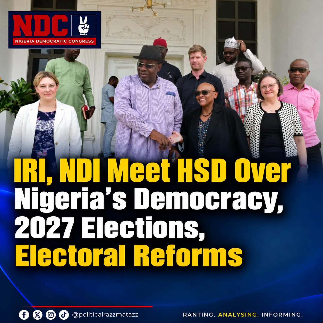 IRI and NDI Meet HSD to Discuss Democracy and the 2027 Elections