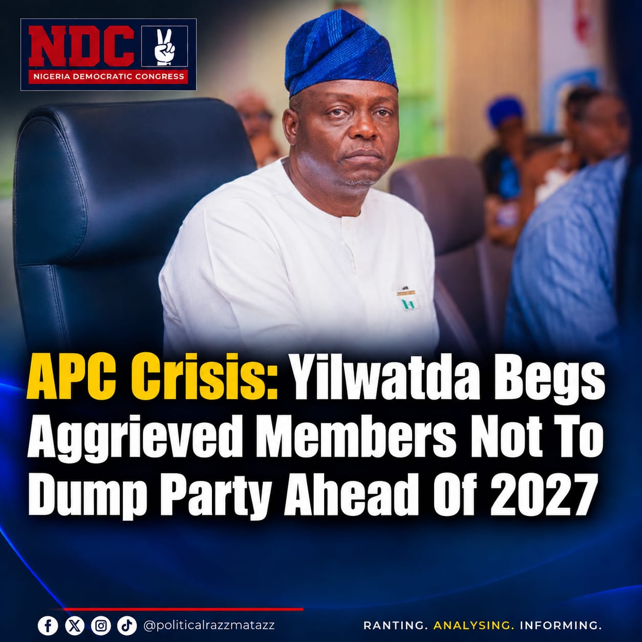 APC’s Desperate Begging Shows a Cracking Party in Deep Panic Ahead of 2027
