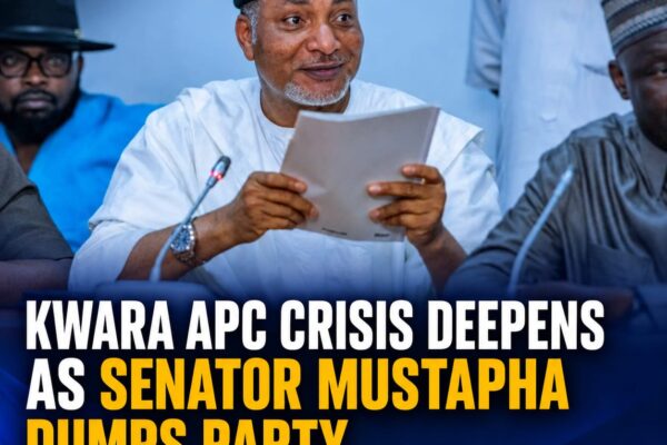 Senator Saliu Mustapha Dumps APC Over Lack of Internal Democracy