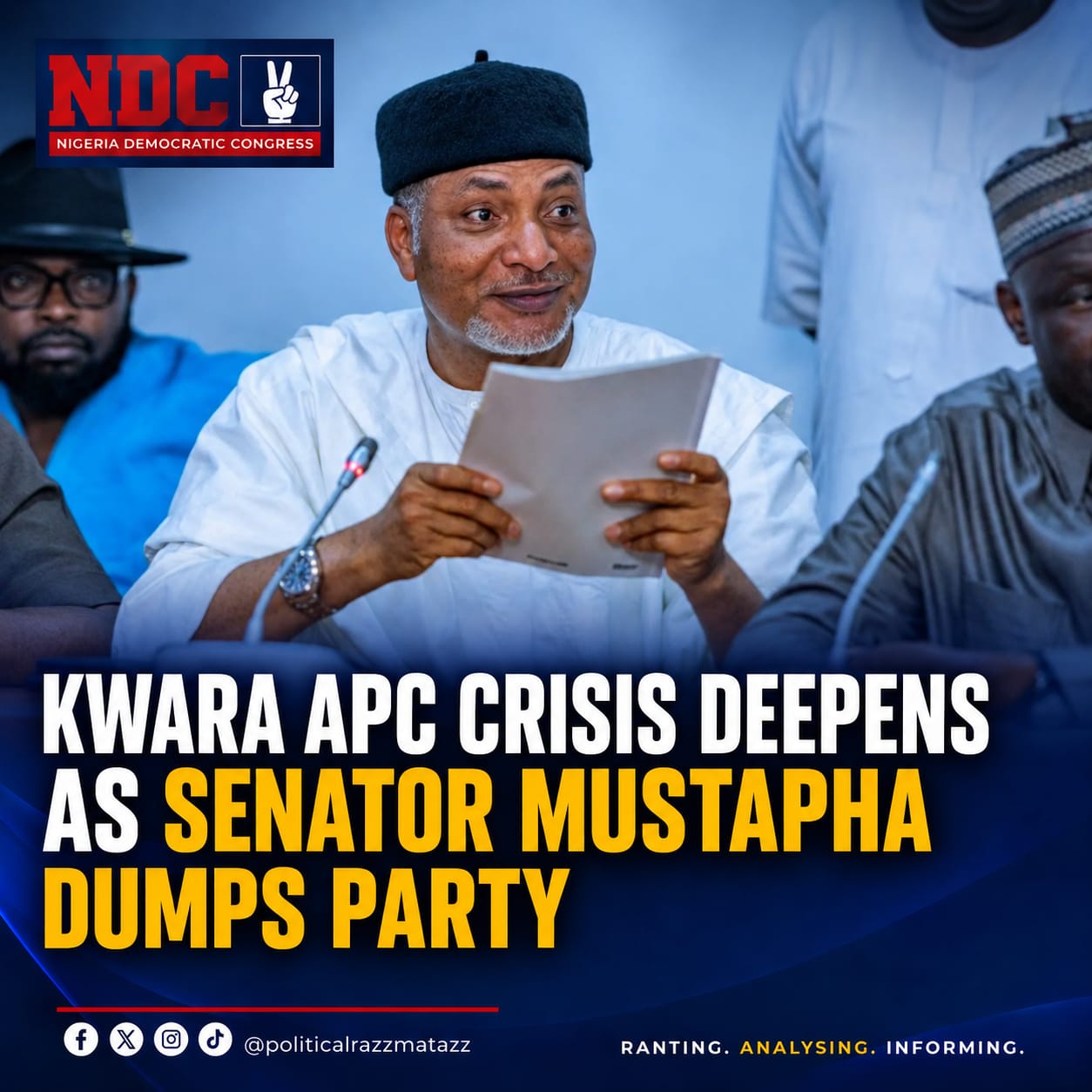 Senator Saliu Mustapha Dumps APC Over Lack of Internal Democracy