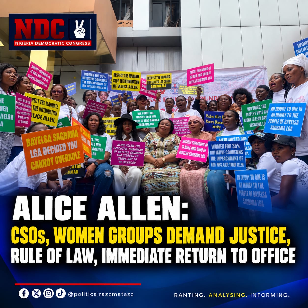 Women Groups and CSOs Demand Justice for Alice Allen