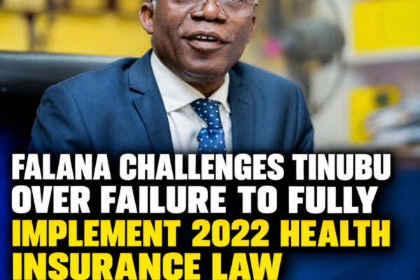 Femi Falana Challenges President Tinubu Over Failure to Implement 2022 Health Insurance Law