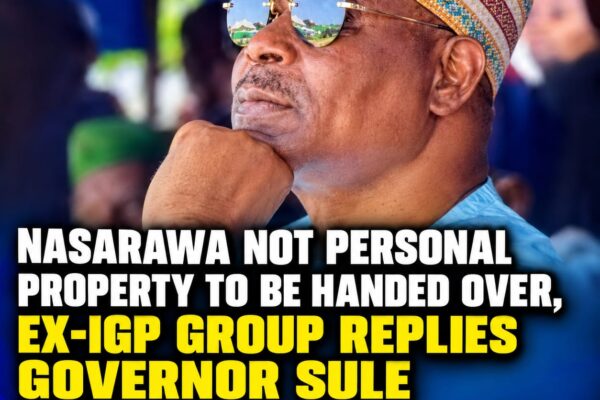 Ex-IGP Group Fires Back at Governor SuleA political support group backing former Inspector-General of Police, Mohammed Adamu, has strongly criticized Nasarawa State Governor Abdullahi Sule over recent remarks regarding the 2027 governorship race. The group declared that Nasarawa State is not the personal property of any individual or political leader to hand over at will. Rejecting the Imposition of SuccessorsThe Rtd. IGP Adamu 2027 Movement firmly rejected the idea that political leadership can simply be passed down like private estate. The group insisted that Nasarawa belongs exclusively to its citizens, warning that public office must never be treated as the personal property of outgoing governors.According to the group, attempts to handpick and install a preferred successor disrespect the democratic process and deny voters their constitutional right to choose their own leaders.Key Highlights of the Group's PositionPower Belongs to the People: The mandate to lead Nasarawa comes from the ballot box, not from individuals acting as if the state is personal property.Resistance Against Imposition: The movement warned that grassroots voters will resist any attempt to force an anointed candidate on the state. Demand for Level Playing Ground: Political parties and state institutions were urged to allow transparent, democratic competition rather than treating governance as personal property.Deepening Tensions Ahead of 2027This open confrontation adds to the growing political friction in Nasarawa State ahead of the 2027 general elections. With Governor Sule’s camp and supporters of former IGP Adamu clashing over the state's leadership direction, the race for the governorship is heating up rapidly. As political realignments continue across party lines, grassroots groups are drawing a firm boundary: Nasarawa State belongs to its people and will not be transferred like personal property.
