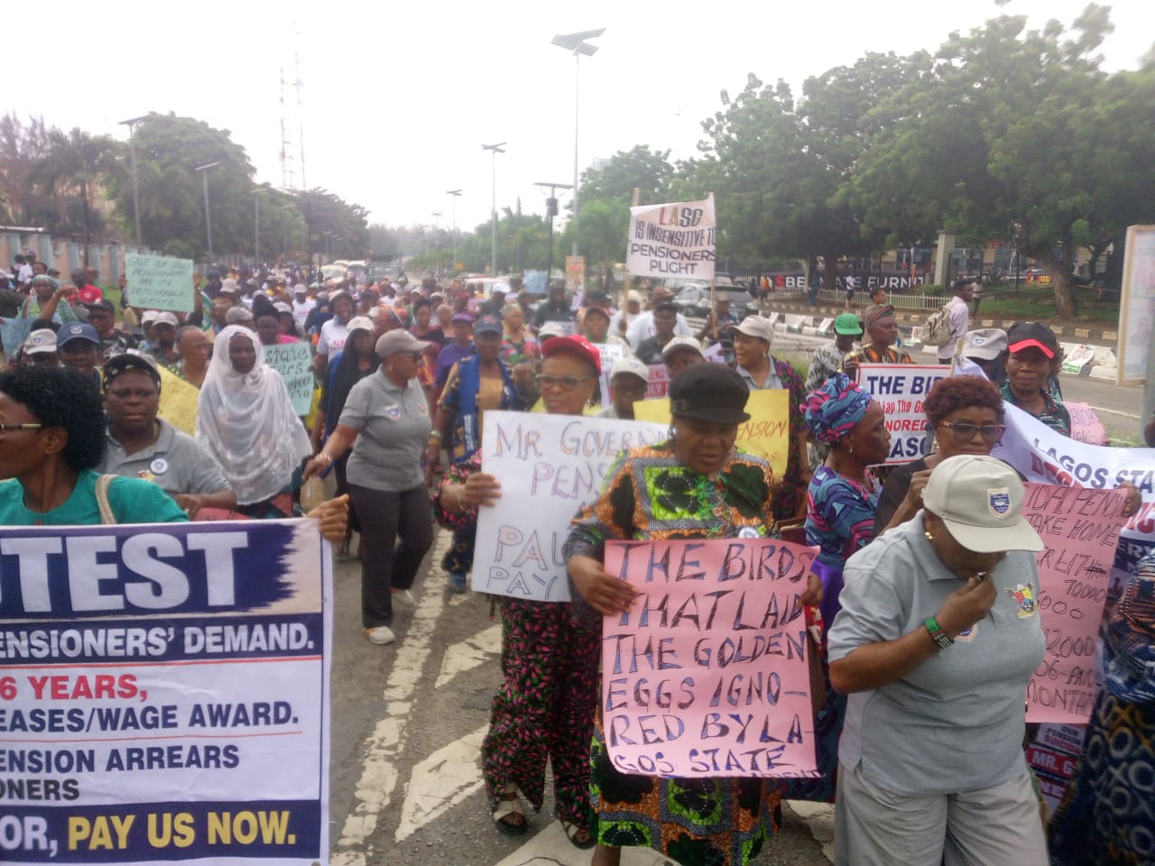 Outrage in Lagos as Police Tear-Gas Pensioners