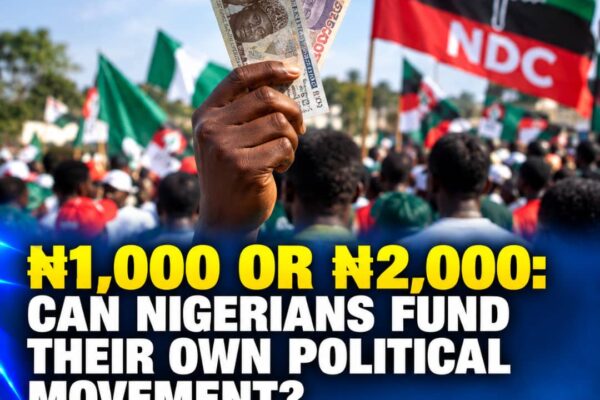 ₦1,000 or ₦2,000: Can Nigerians Fund Their Own Political Movement?